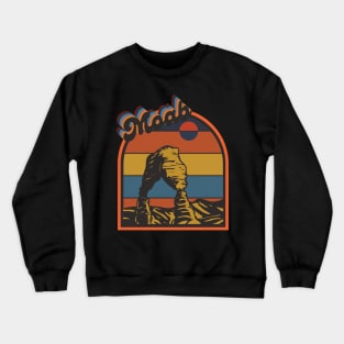 Retro Moab Utah Crewneck Sweatshirt